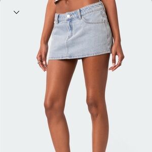 NWT Edikted denim skirt